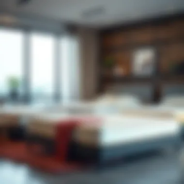 A comparison chart of different mattress types