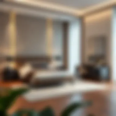 Elegant McQueen twin bed set showcasing a modern design