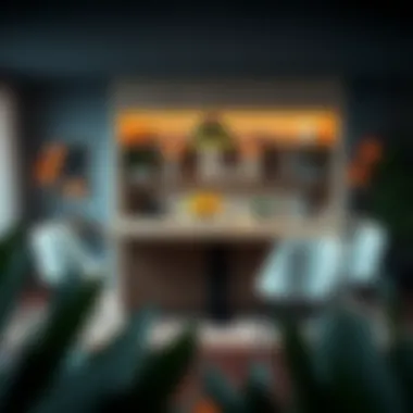 Elegant Bar Dining Table with Versatile Storage Elegant bar dining table showcasing versatile storage solutions