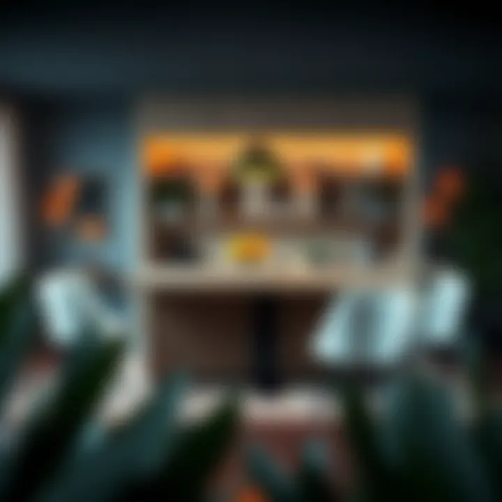 Elegant Bar Dining Table with Versatile Storage Elegant bar dining table showcasing versatile storage solutions