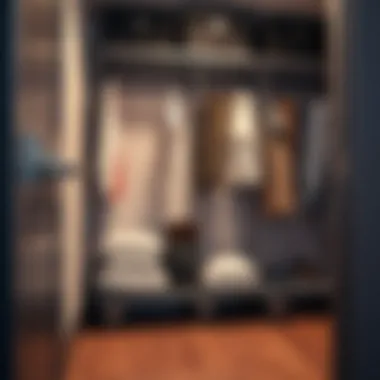 Detailed Design Features of Portable Closets Close-up of the design features of a heavy duty portable closet