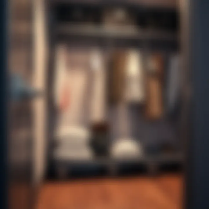 Detailed Design Features of Portable Closets Close-up of the design features of a heavy duty portable closet