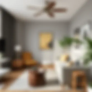 Stylish home office designed using a furniture app