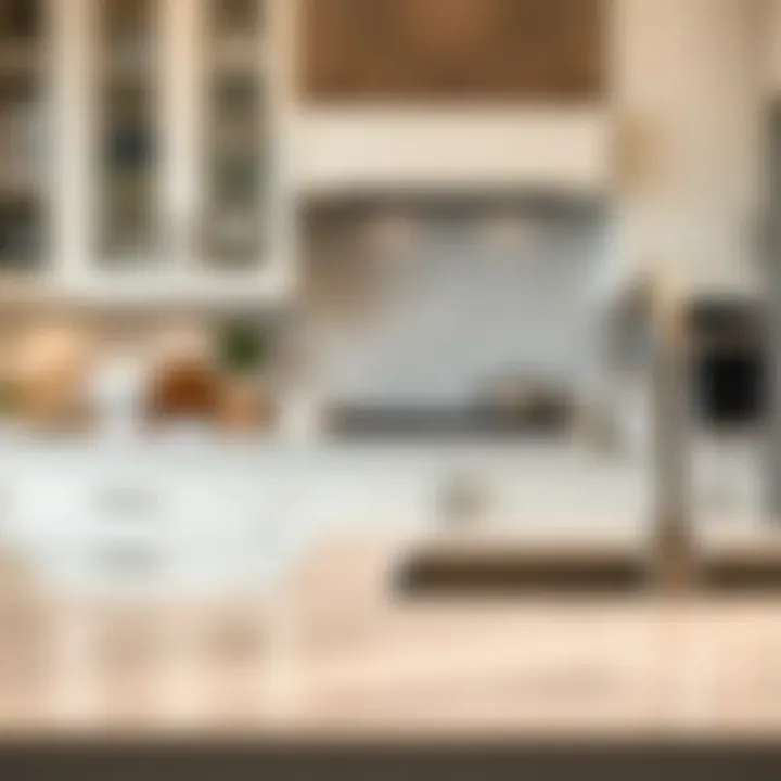 Elegant kitchen cabinetry enhanced with chrome hardware