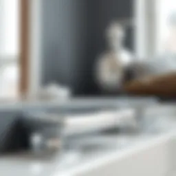 Sleek chrome drawer pulls showcasing modern design