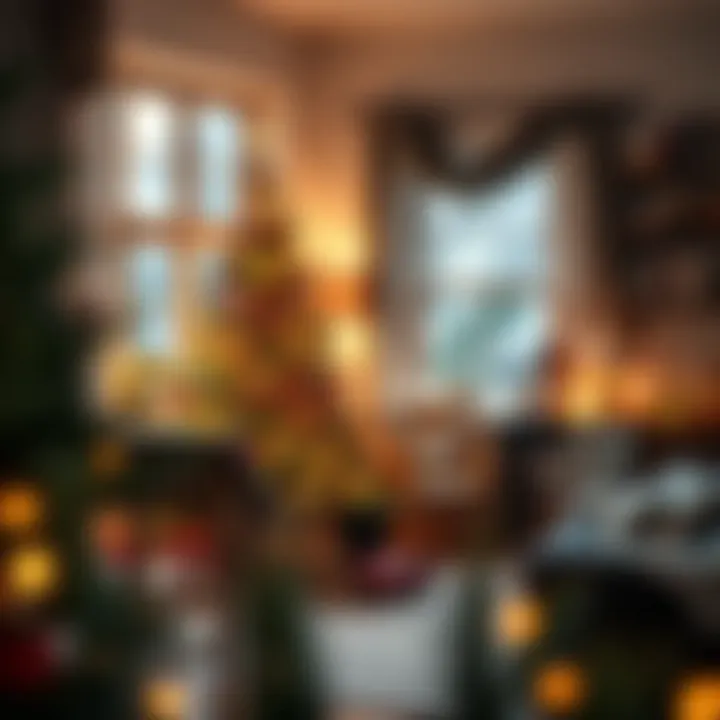 2ft Christmas tree in a cozy corner with holiday decorations