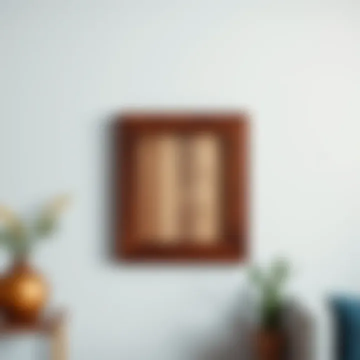 Reclaimed Wood 9x12 Wall Frame A close-up of a 9x12 wall frame made from reclaimed wood, emphasizing sustainability.