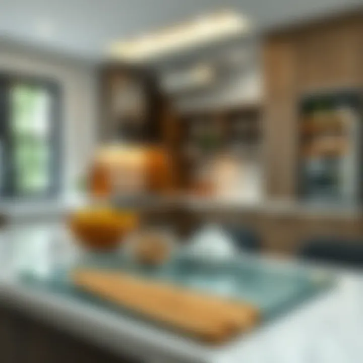 Aesthetic Integration: Enhancing Your Kitchen Decor Aesthetic appeal of a glass cutting board enhancing kitchen decor