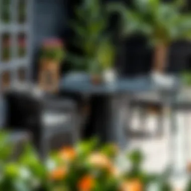 Durable materials used in black garden tables