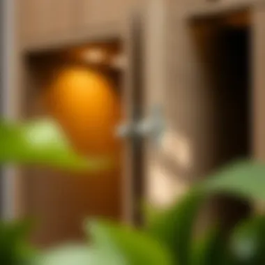 Innovative Mechanism of Flip Up Door Cabinet Close-up of a flip up door cabinet showcasing its unique mechanisms