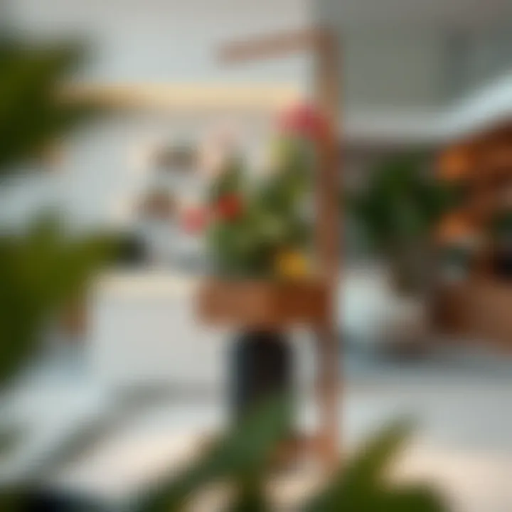 Creative vertical flower box stand maximizing space