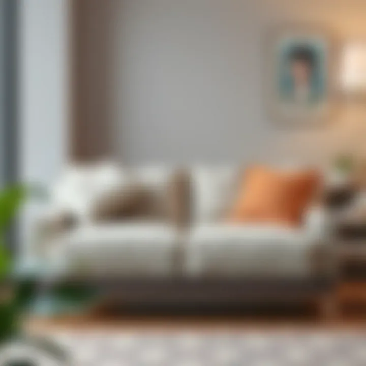 Compact fold-up loveseat showcasing space-saving design