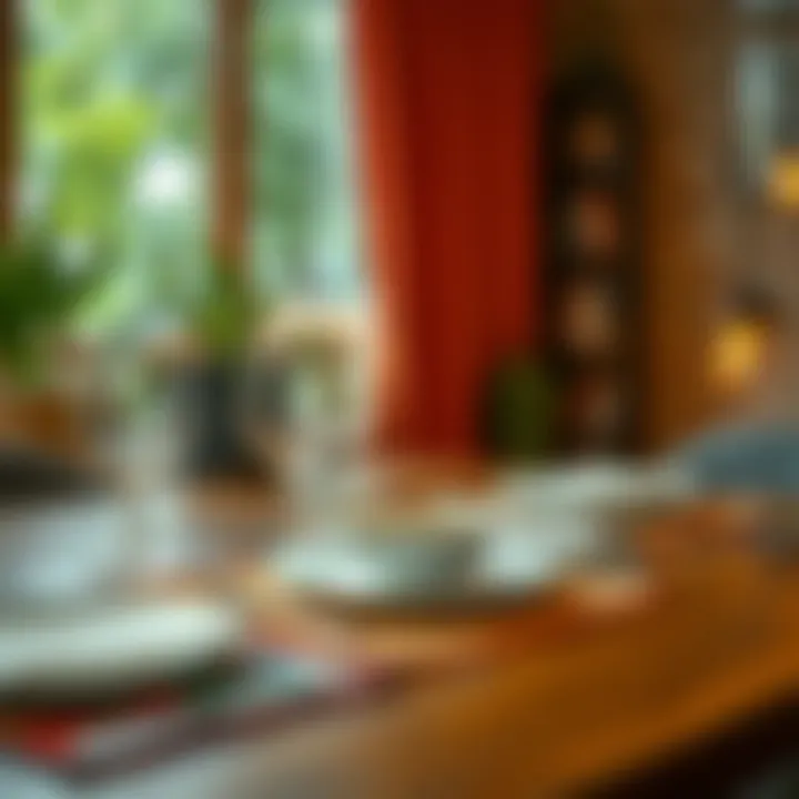 Artistry in Dining Unique themed place mats showcasing artistic designs