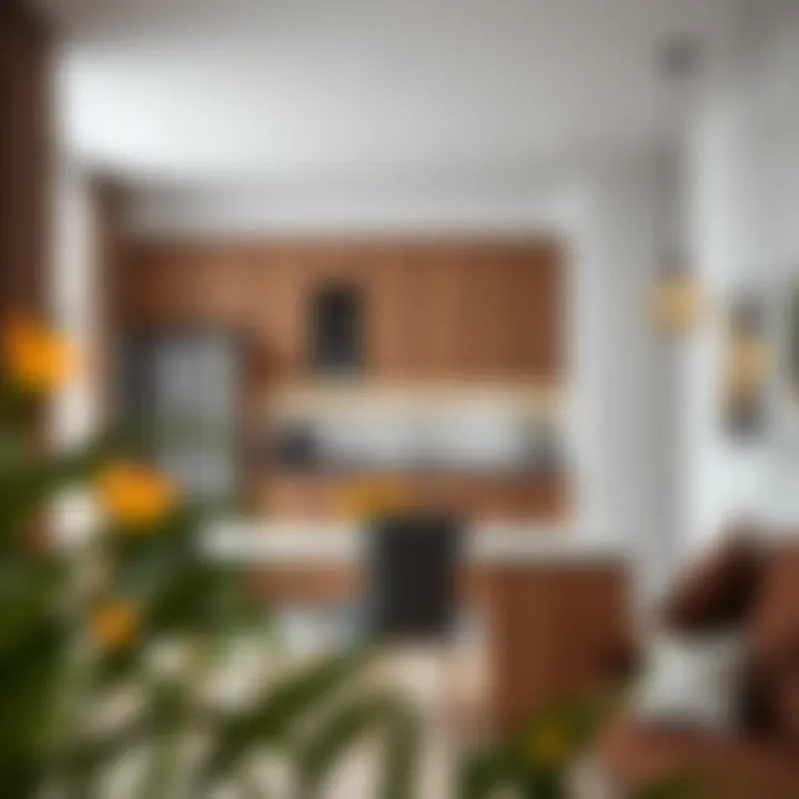 Trendy Layout for Social Interaction in Kitchenettes Trendy kitchenette layout enhancing social interaction