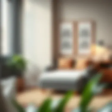 Compact single bed pull out chair showcased in a small apartment