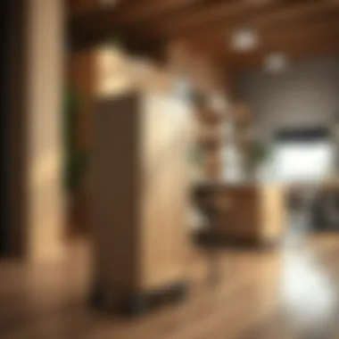 Compact kitchen cabinet on wheels providing additional storage