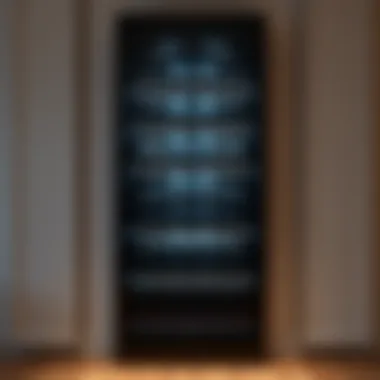 Sophisticated Wine Display Case with LED Lighting Sophisticated wine display case incorporating LED lighting