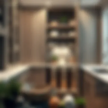 Sustainable Choices in Pantry Cabinet Design Eco-friendly materials used in trash can pantry cabinets