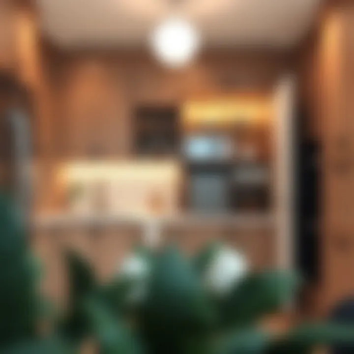 Space Optimization with Trash Can Pantry Cabinets Space-saving solution with a trash can pantry cabinet integrated into kitchen layout