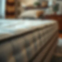 Luxurious tufted mattress showing intricate stitching