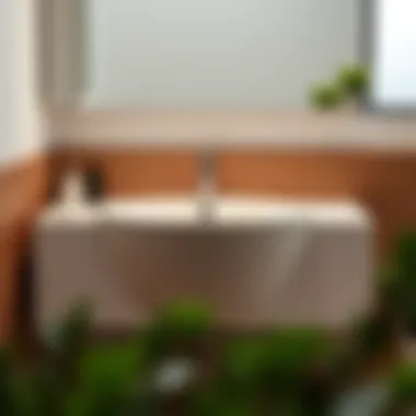 Installation process of an undermount sink bowl in a bathroom