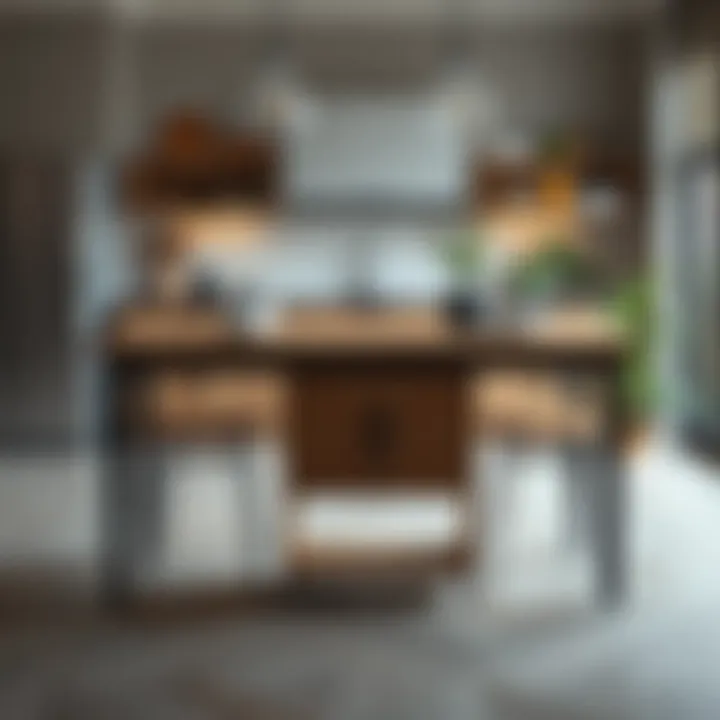 Multi-functional kitchen table with storage options