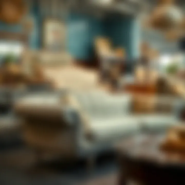 Charming Vintage Sofa Charming vintage sofa in a local used furniture store