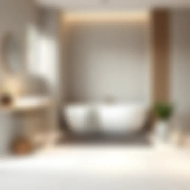 Elegant Narrow Bathroom Mat in Modern Decor Elegant narrow bathroom mat complementing modern decor