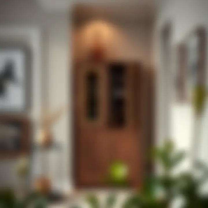 12-inch cabinet as a decorative piece in an artistic space