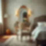 Elegant vanity and chair combination in a stylish bedroom