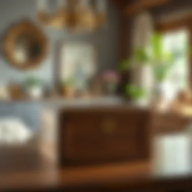 Elegant wooden box with lid showcasing craftsmanship