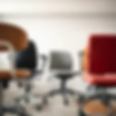 Variety of Desk Chairs: Styles and Materials Variety of desk chairs showcasing different styles and materials