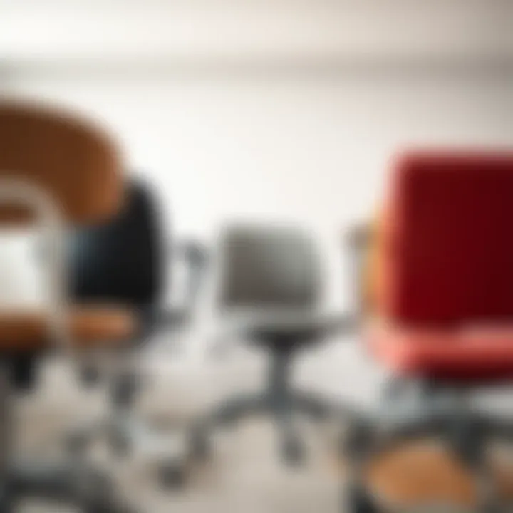 Variety of Desk Chairs: Styles and Materials Variety of desk chairs showcasing different styles and materials