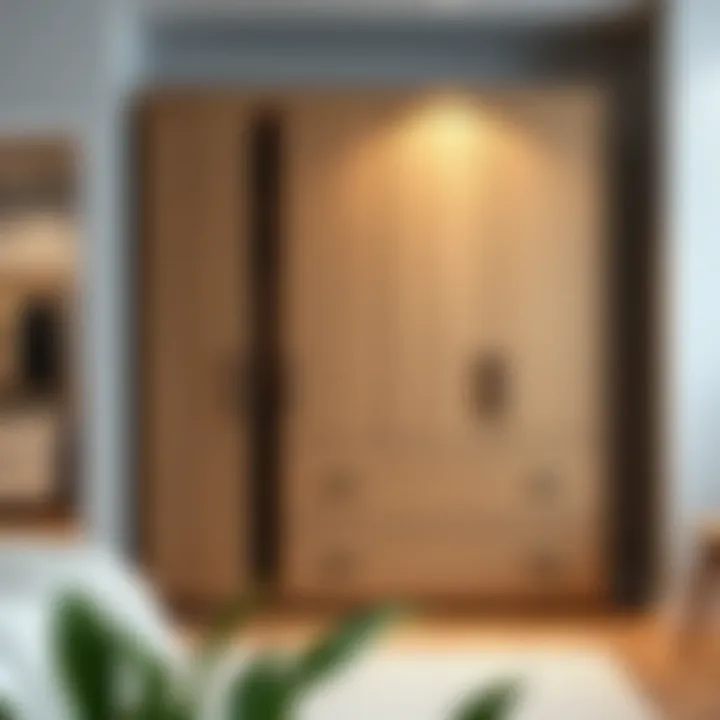 Modern Wardrobe: A Fusion of Functionality and Style Contemporary wardrobe with a blend of modern materials