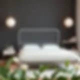 Elegant white wire bed frame showcasing minimalist design