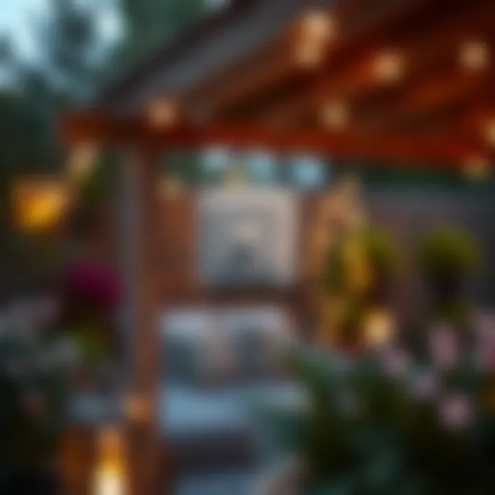 Installation of a wireless outdoor light switch in a garden