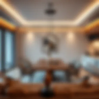 Creating Cozy Ambiance with Floating Designs Cozy dining space featuring a floating table