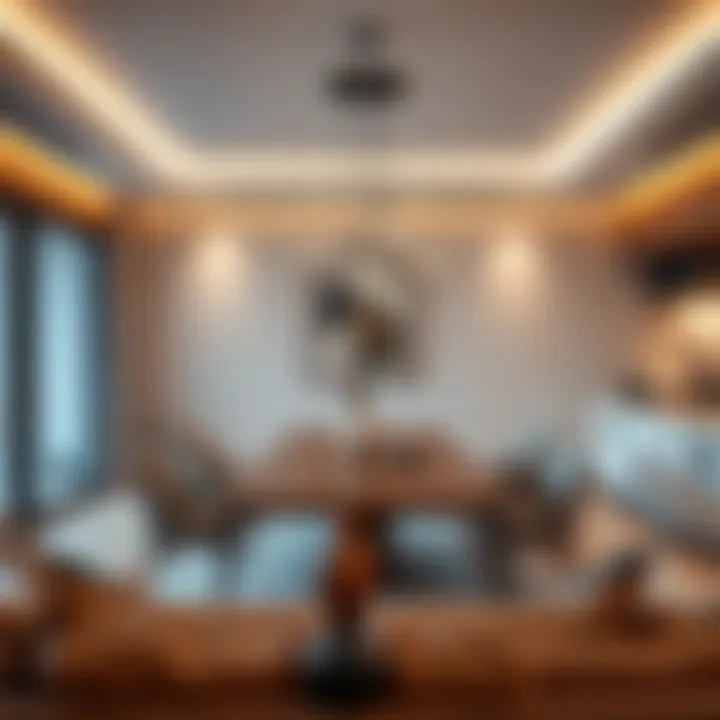 Creating Cozy Ambiance with Floating Designs Cozy dining space featuring a floating table