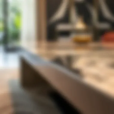 Materials that Redefine Floating Dining Tables Close-up of innovative materials used in floating tables