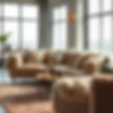 Luxurious Fluffy Couch in Modern Living Room Luxurious fluffy couch in a modern living room setting