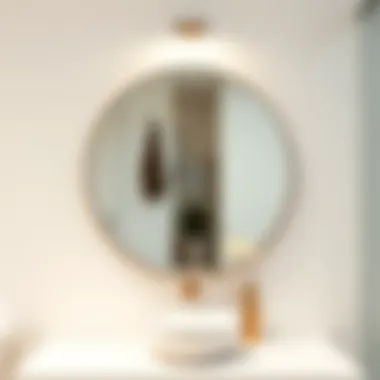 Minimalist Beauty: Sleek Mirror Designs Sleek mirror with minimalist aesthetic