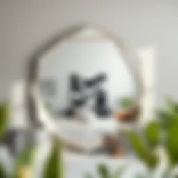 Unique geometric modern mirror design