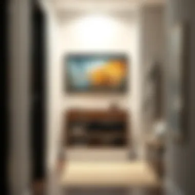 Compact Design for Space Efficiency in Entryways Compact hallway table maximizing small space