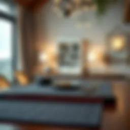 Elegant heat protector mat enhancing table aesthetics