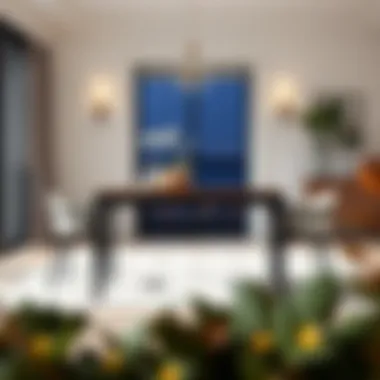 Elegant High Top Dining Table Set Elegant high top dining table set for four in a modern home