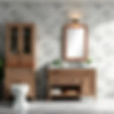 Aesthetic finishes available for the bathroom vanity highlighting design versatility