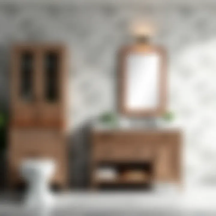 Aesthetic finishes available for the bathroom vanity highlighting design versatility