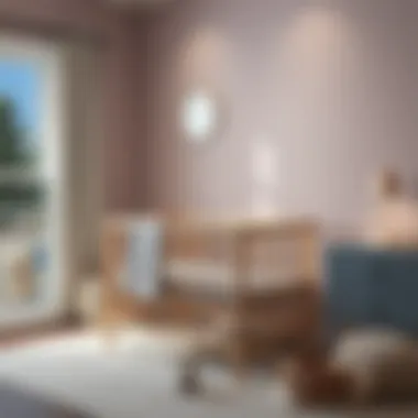 Safe and sturdy crib in a nursery