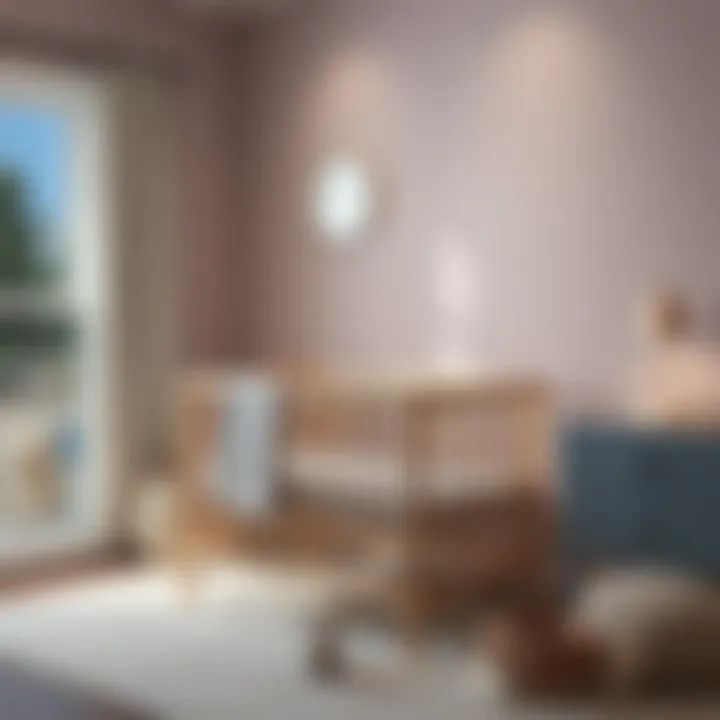 Safe and sturdy crib in a nursery