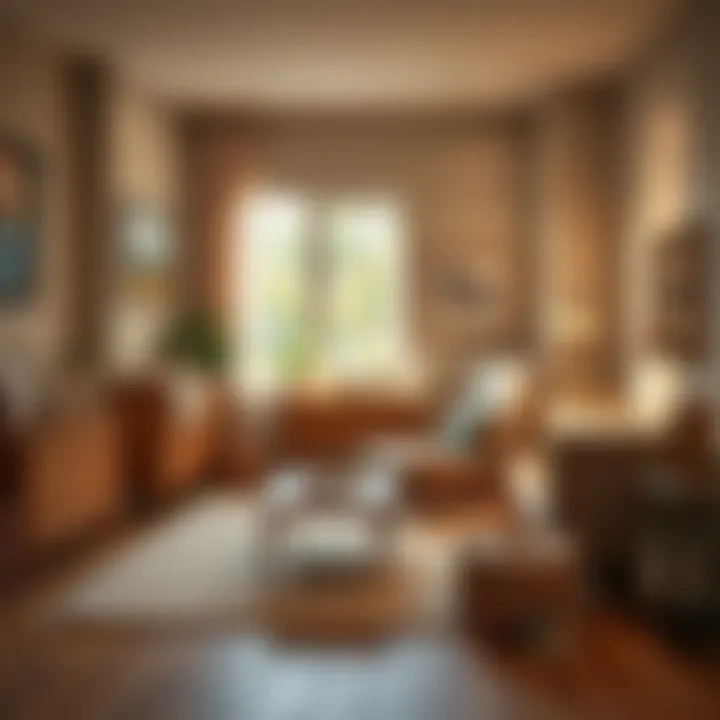 Stylish nursery furniture arrangement